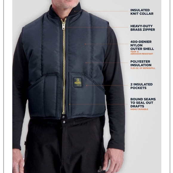 NEW! Refrigiwear vintage vest Sz Medium - Picture 7 of 12